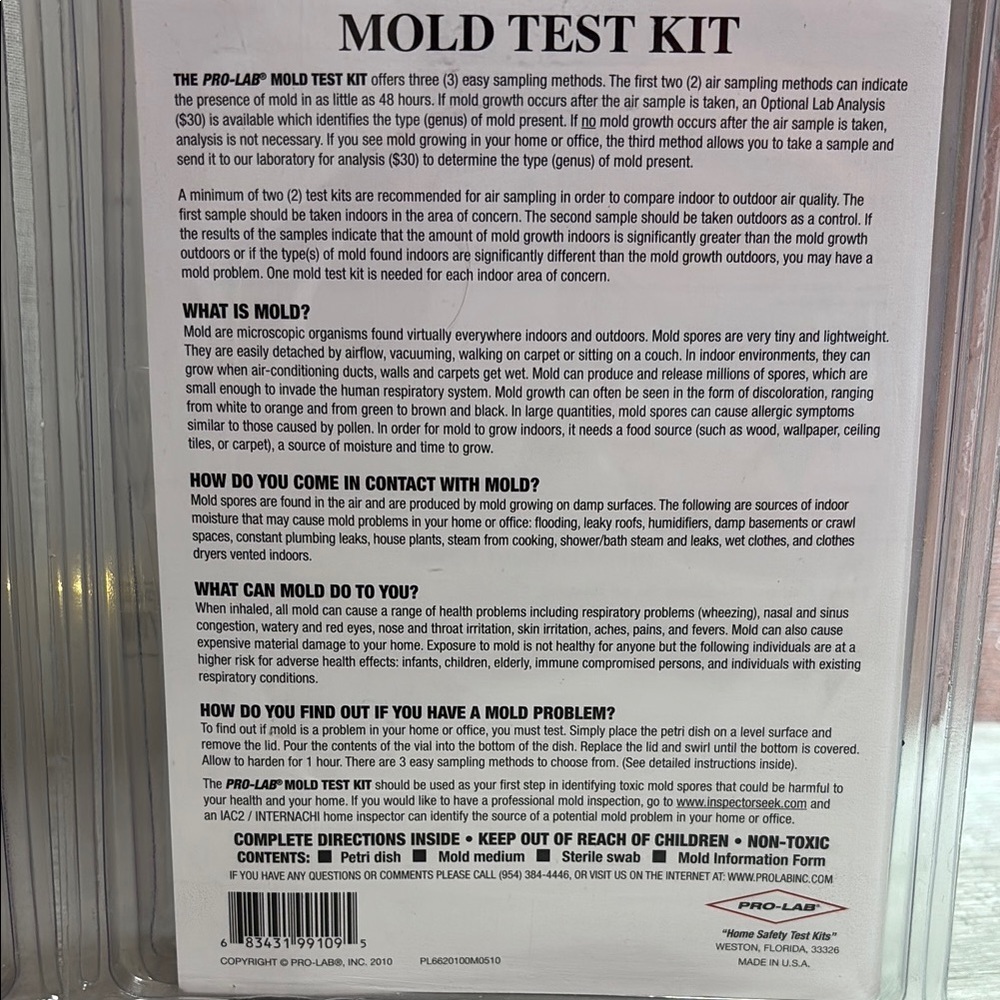 Pro-Lab Mold Test Kit - Picture 5 of 7